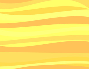 Abstract yellow sand wave background texture,cartoon style,desert  vector.