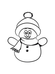 Schneemann süss lustig kinder