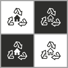 Ecology - vector icon.