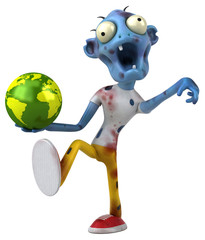 Fun zombie - 3D Illustration