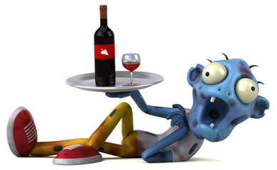 Fun zombie - 3D Illustration