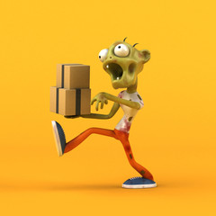 Fun zombie - 3D Illustration
