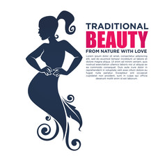 Fototapeta na wymiar beautiful girl in floral dress, vector illustration, for your logo, label, emblem
