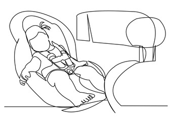 child in the car seat
