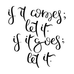 Hand drawn motivation vector lettering. Positive hand lettered quote for wall poster or mood board. Home decoration, printable phrase.