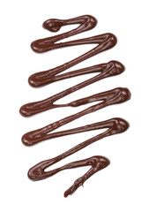 sweet chocolate sauce isolated on a white background