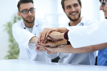 Obraz premium closeup.successful medical team