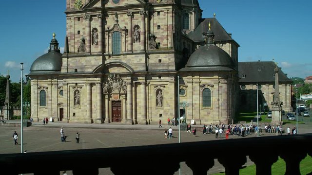 The Cathedral of St. Salvator in Fulda (Cathedral of Fulda) is the cathedral church of the Diocese of Fulda and the Holy Sepulcher of St. Boniface, Sep. 2017, Fulda, Germany