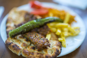 turkish kebab - arabian kebab - eat