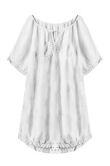 White dress isolated