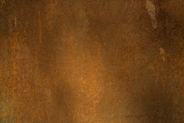 Rusty metal sheet with shadows - vintage, grunge background