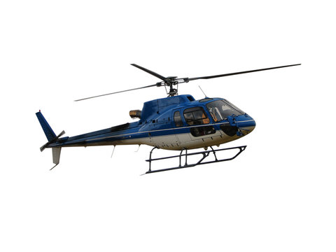 Helicopter isolated on white
