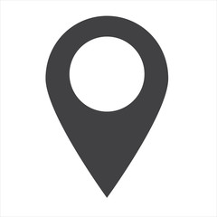 Fototapeta Lokalizator GPS na mapie wskaznik ikona obraz
