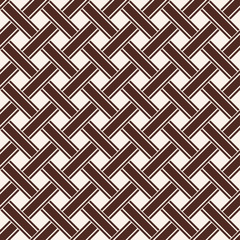 Seamless Celtic national ornament interlaced ribbon isolated on a beige background.