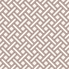 Seamless Celtic national ornament interlaced ribbon isolated on a beige background.