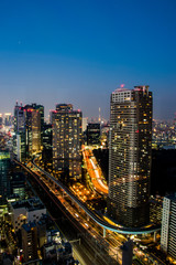 東京の夜景。