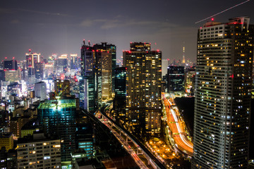 Fototapeta na wymiar 東京の夜景。