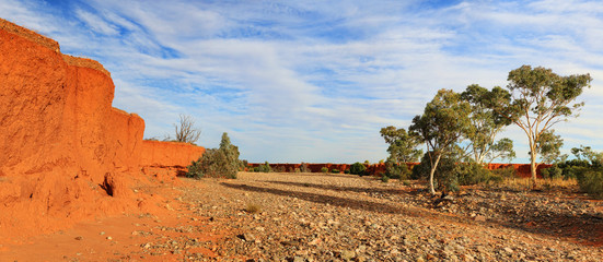 Dry river creek bed Central Australia