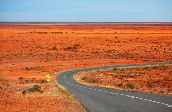 Early morning across Mundi Mundi Plains outback Australia