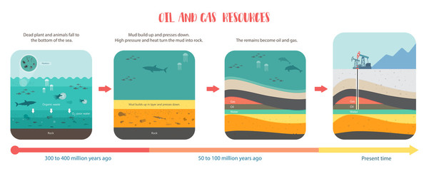 how to petroleum fossil fuel was form