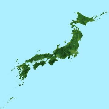日本列島の地図