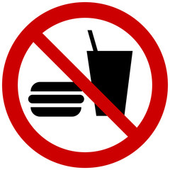 No food sign