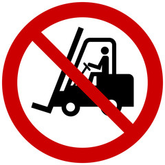 No forklift sign © viktorijareut