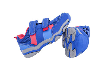 Baby sneakers close-up.