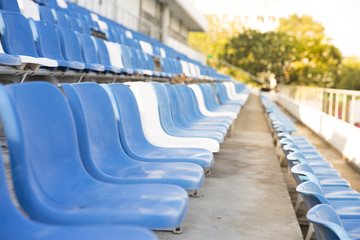 close up stadium seats