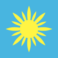 sun icon, vecror illustration