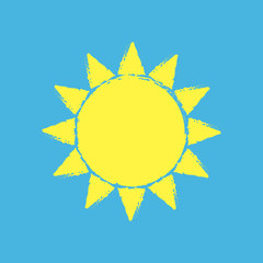sun icon, vecror illustration