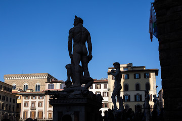 Fototapeta na wymiar Piazza della Signoria, Firenze, Italia