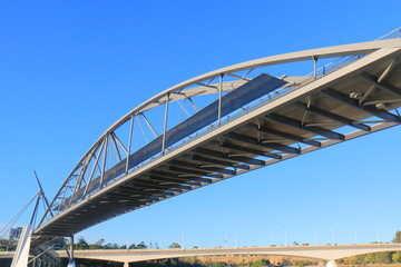 Obraz premium Goodwill pedestrian bridge Brisbane Australia