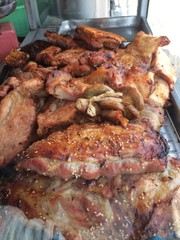 Grilled pork add energy to the food.