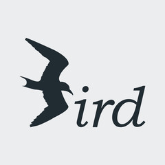 Logotipo Bird en fondo gris