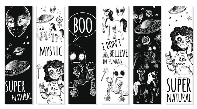 Set bookmarks with mystical objects.