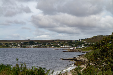 Fototapeta na wymiar The coastal village of Gairloch in the remote Scottish Highlands, UK