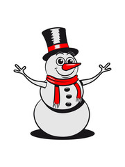 Schneemann lustig fröhlich kinder