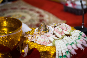 Wedding accessories for wedding celemony in Thailand ,The Holy Water Pouring Ceremony