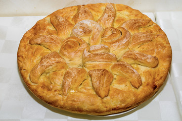 Traditional eastern Orthodox church bread