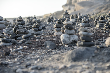 Tower made of gray stones
