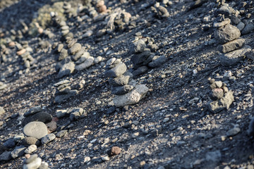 Tower made of gray stones