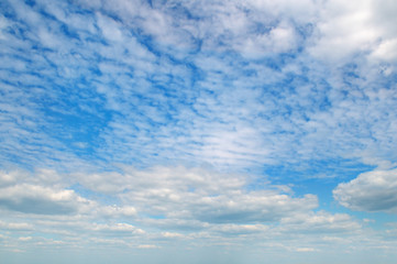 Light clouds in the blue sky