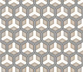 Vector seamless geometric pattern. Classic Chinese ancient fully editable ornament