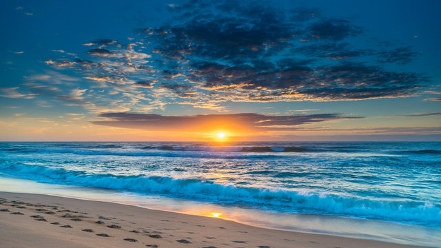 Sunrise Seascape from the Beach