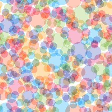 Geometric seamless pattern of circles. Abstract background from colorful circles. Vector illustration © Designec