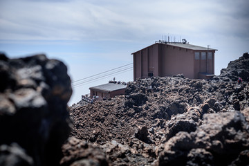 Mountains meadow in sunny day