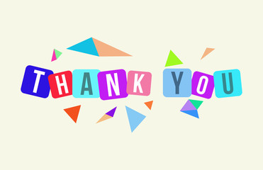 Thank You Vector Flat Illustration
