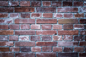 Naklejka premium Rote Ziegelwand, Hintergrundgrafik, Konzept