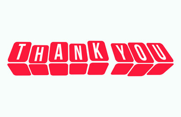 Thank You Vector Flat Illustration